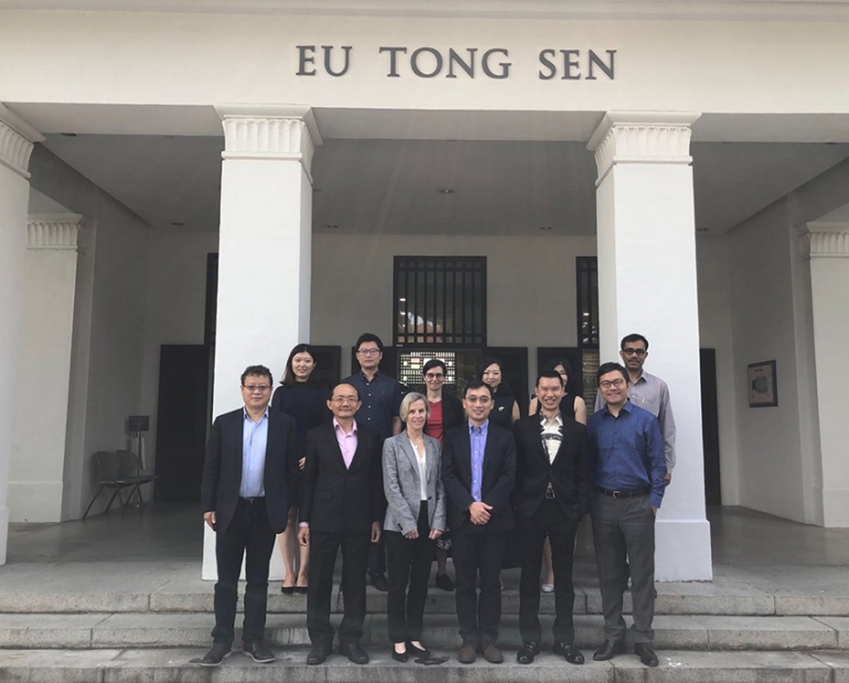 CIBELers at NUS with the Vice Dean (Academic Affairs) Professor David Tan, Associate Professor Wee Meng Seng, Associate Professor Lin Lin, Associate Professor Umakanth Varottil, Associate Professor Wang Jiangyu.